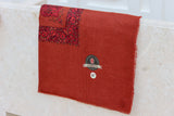 Hand Embroidered Ghatra | Kashmiri Shawl | Maroon